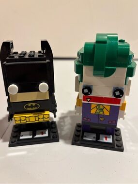 LEGO #41585 Batman and #41588 Joker BrickHeadz Bundle
